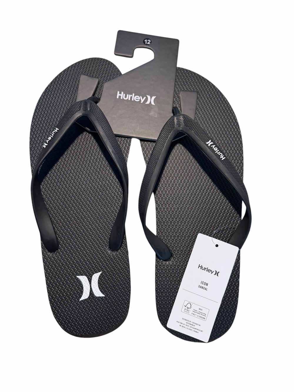 Hurley Black Icon Men's Flip Flops